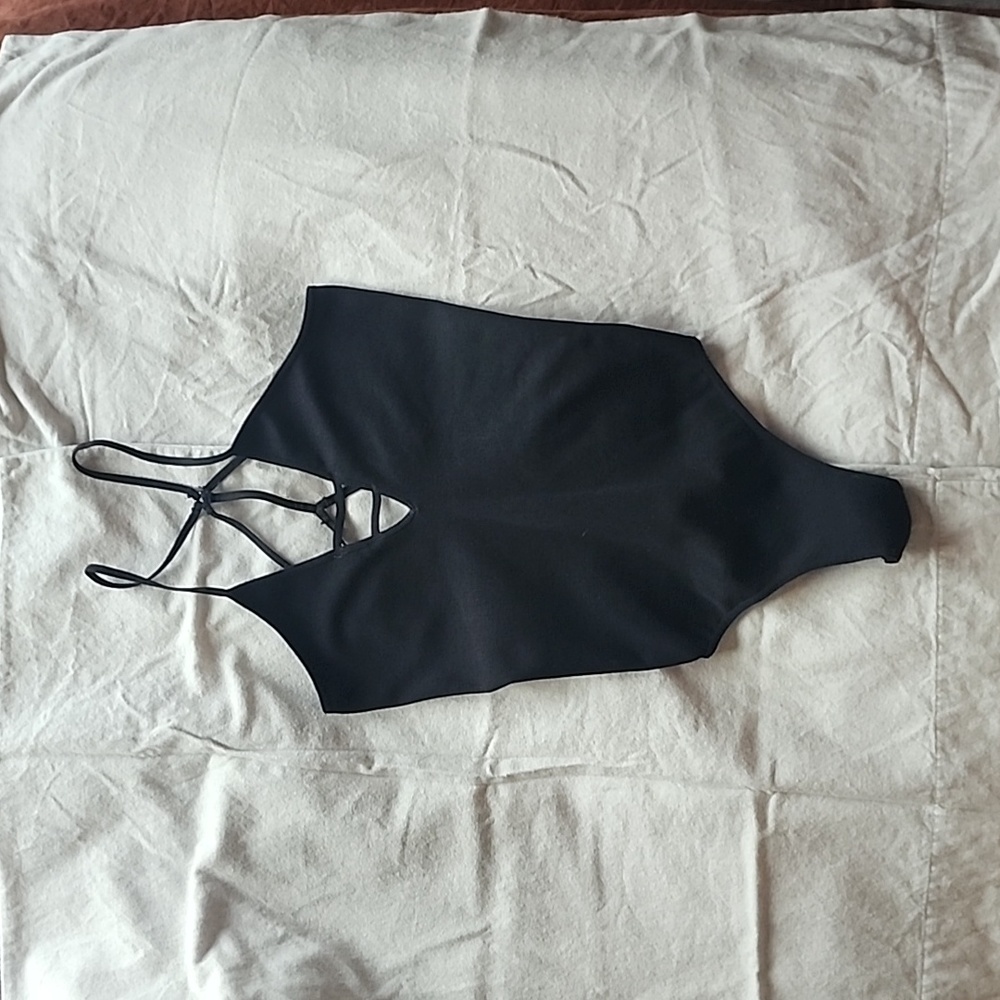 Free People Black Body suit